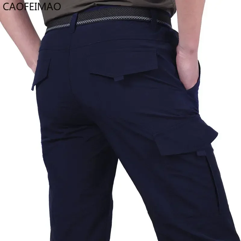 2025 Outdoor Waterproof Tactical Cargo Pants Men Breathable Summer Casual Army Military Long Trousers Male Quick Dry Cargo Pants