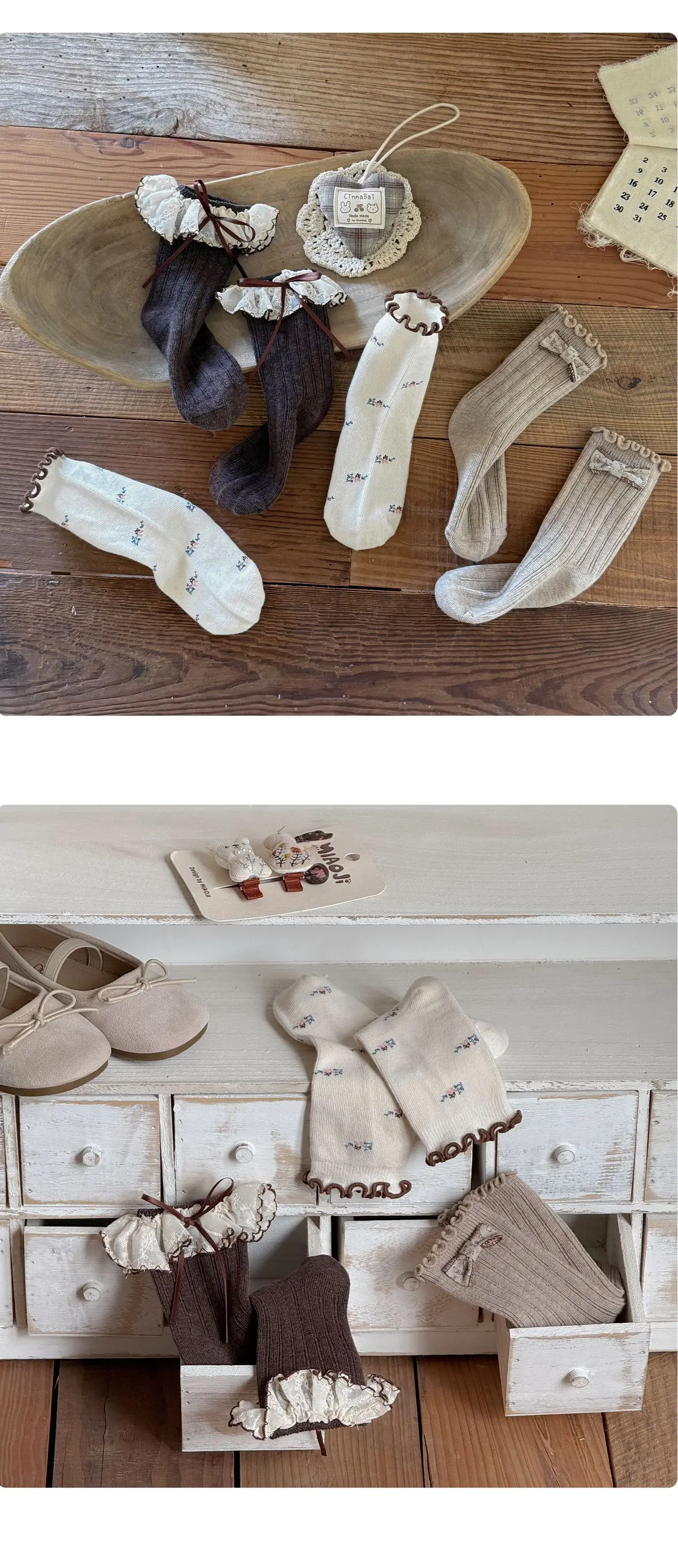 3 Paar Kindersocken für Mädchen, süße Spitzen-Rüschen-Mädchensocken, Prinzessinnen-Socken für Kleinkinder, mittellange Socken aus gekämmter Baumwolle für Mädchen – Detail 9