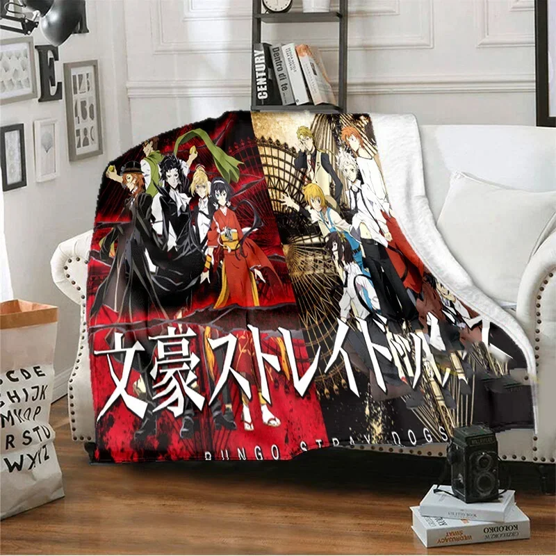 Manga Bungo Stray Dogs Dazai Osamu Throw Blanket Sheets on The Bed Blanket on The Sofa Decorative Lattice Bedspreads Sofa Covers