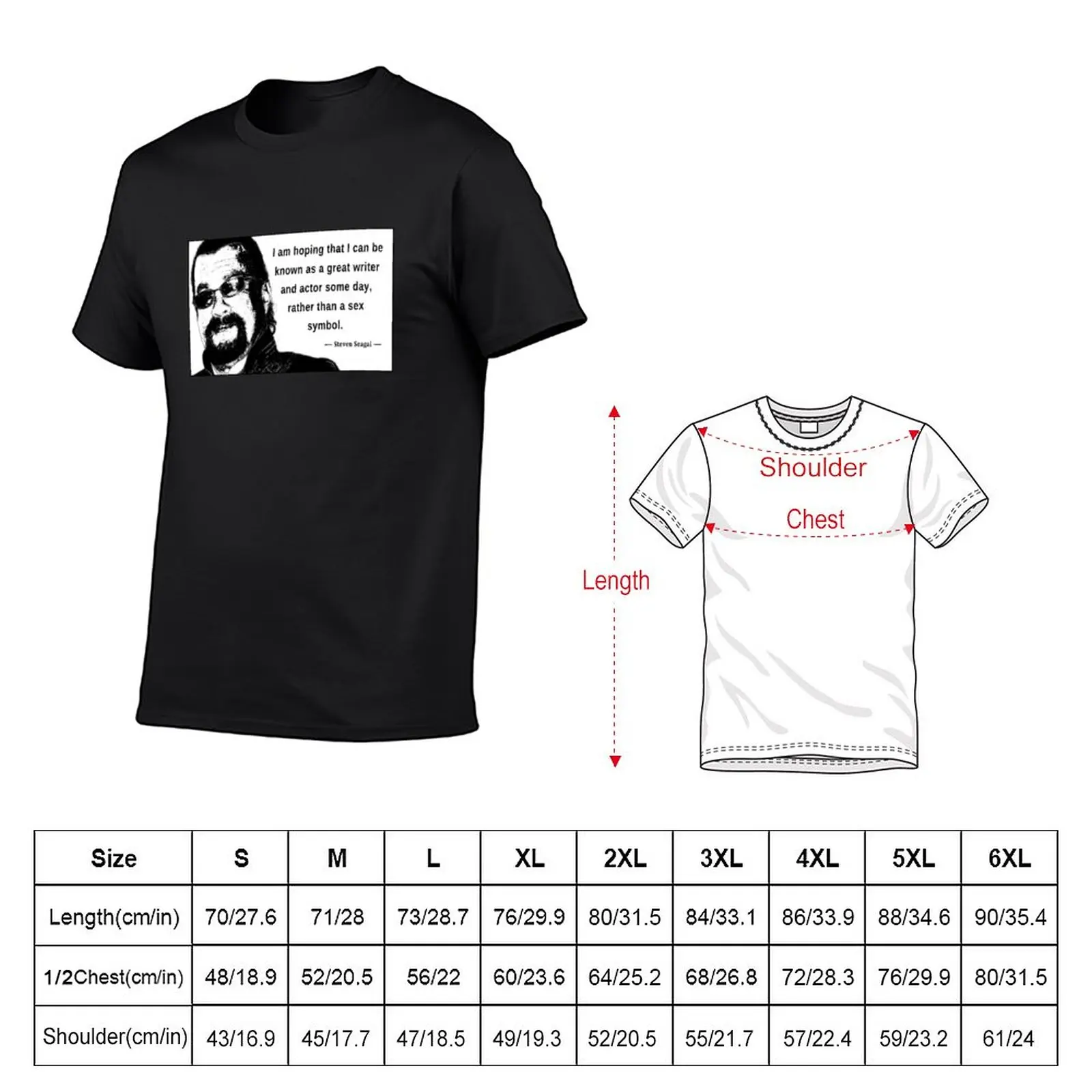 New Steven Seagal - Sex Symbol T-Shirt summer top quick-drying t-shirt Tee shirt mens vintage t shirts