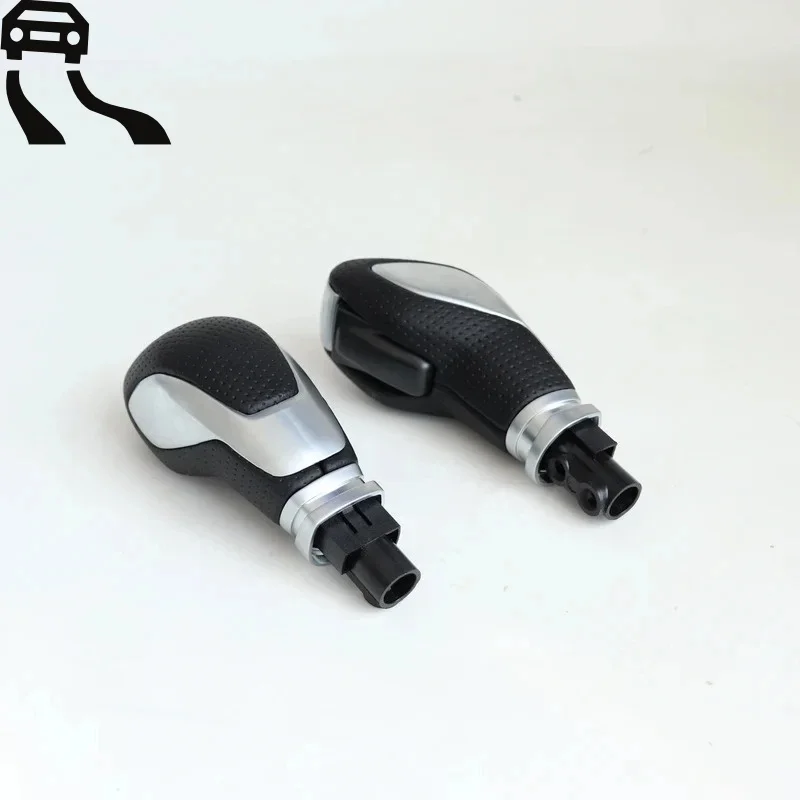 For Leather-Wrapped Automatic Transmission Shift Knob Gear Head for Ford Edge Gear Shift Lever Upgrade Accessory