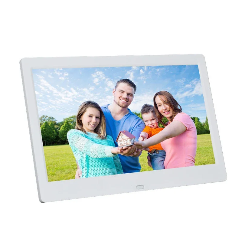 Superlieur White Digital Photo Frame Black LCD  Video Picture English ABS+Acrylic+Plastic MP3 AVI US ROHS Certified WiFi