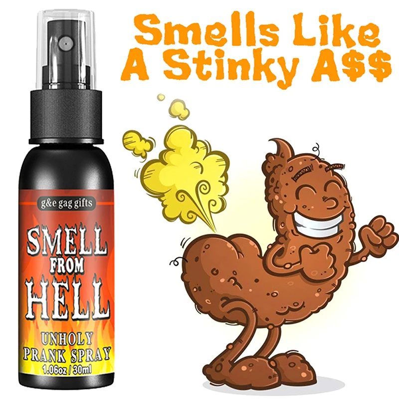 30ML Prank novità giocattolo Gag Joke Liquid scoreggia Spray può puzzare Bomb Stinky Gas Ass-giocattoli maleodoranti grandi regali per bambini adulti