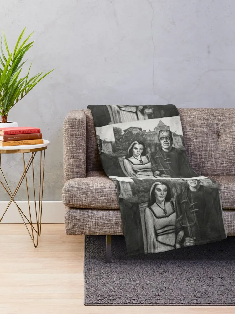 Meet the Munsters Throw Blanket For Sofa Thin Plush Hair for sofa Blankets