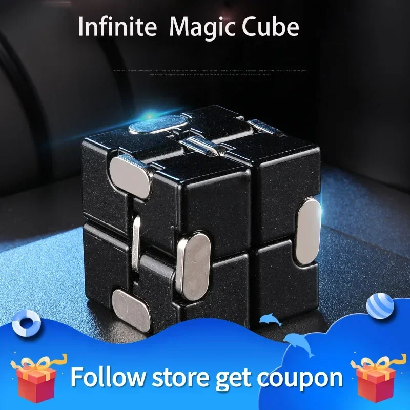 Infinite Magic Cube Release The Pressure Decompression Toys Vent Children Adult  Puzzle  Boy RelaxOffice Entertainment Metal