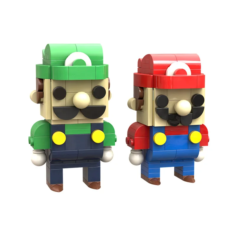 281 PCS Brickheadz Style Creative Block Head Figurine MOC Customize Modular Building Block Brick Simple DIY Holiday Toy Gifts