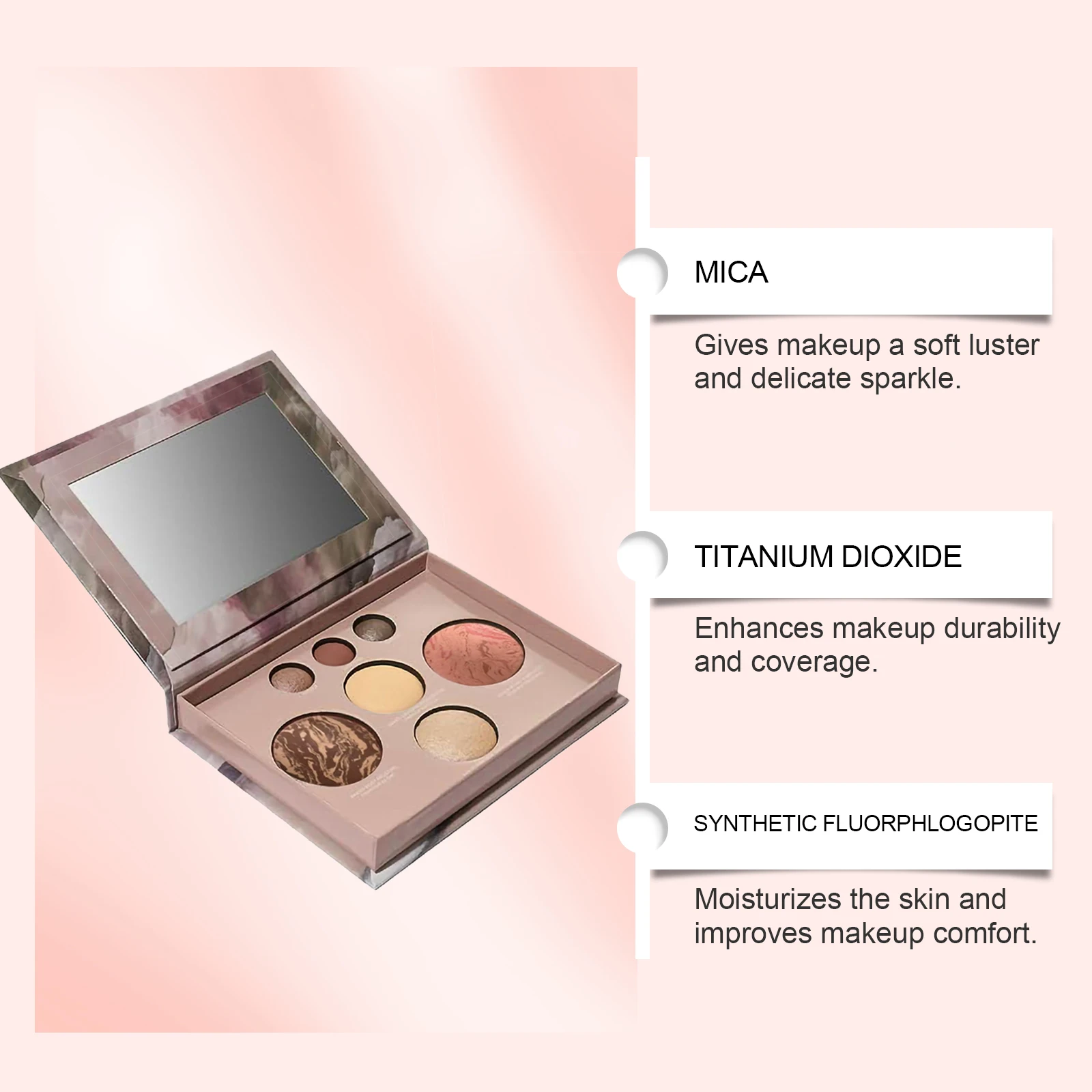 Makeup Palette 7 Colors Eyeshadow Blush Highlighter Contour Palette All in One Multi Function Makeup Kit Portable Travel Cosmetics Set Natural Shimmer Matte Finish Long Lasting Pigmented Eye Shadow