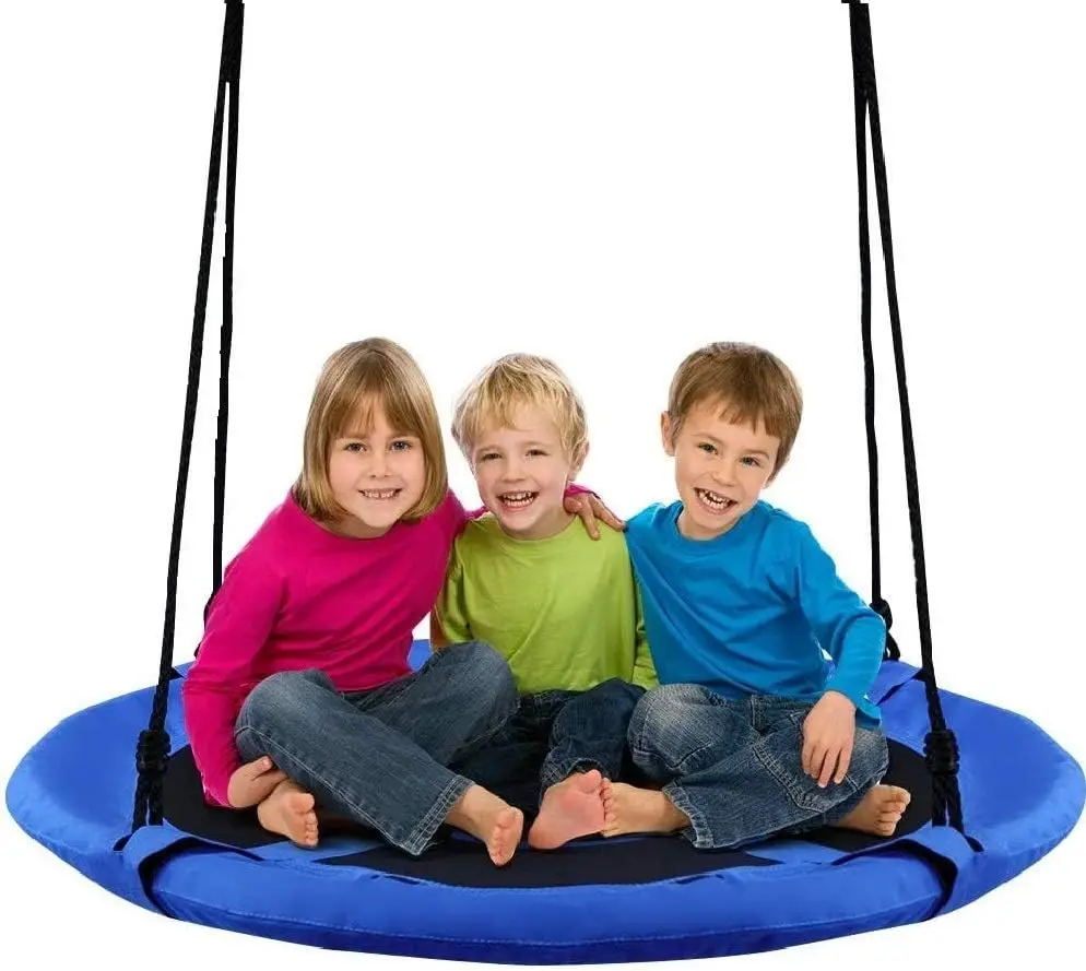 

Tree Swing, 40 Inch Saucer Swing for Kids Outdoor, 700 lbs Weight Capacity Round Swing w/ 900D Waterproof Oxford Cloth, Adjustab