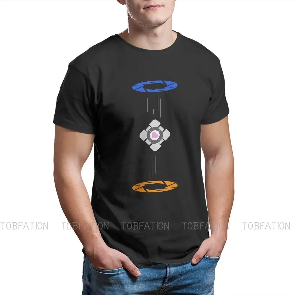 Portal Game Original TShirts Aperture Classic Distinctive Men's T Shirt Hipster Clothing 6XL