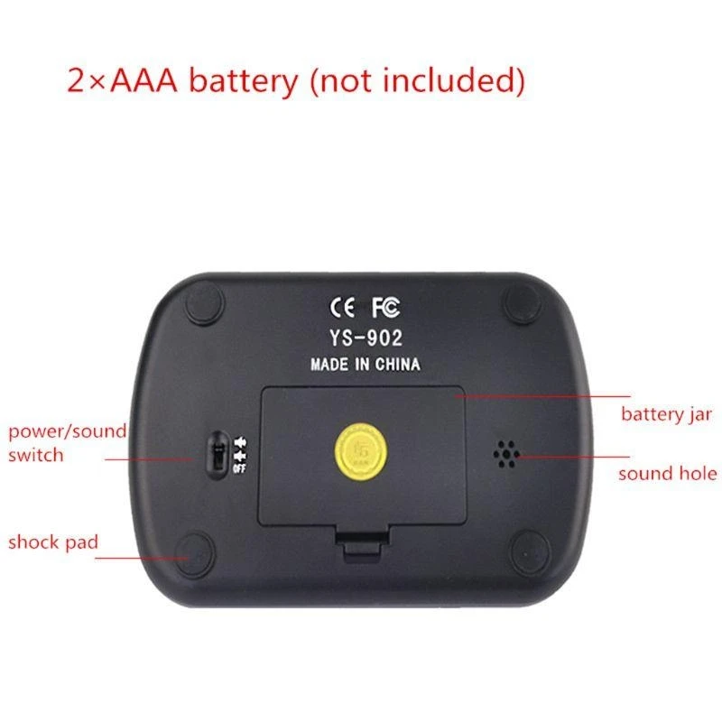Professional Chess Clock Compact Digital Watch Count Up Down Timer Electronic Board Game Bonus Competition Hour Meter