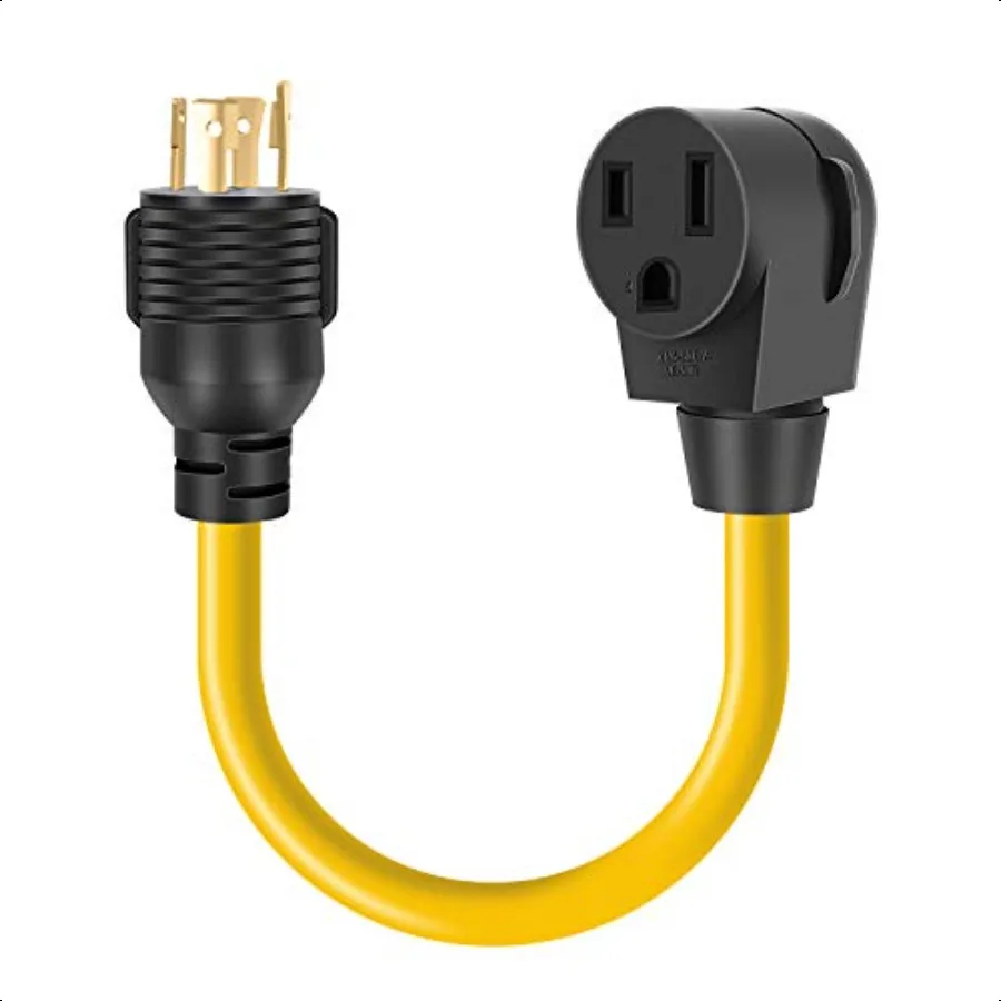 

Welder Adapter Plug Cord L1430P TwistLock Male to 650R Female 4 Prong to 3 Prong Generator to Welder Adapter Power Cord 1.5FT
