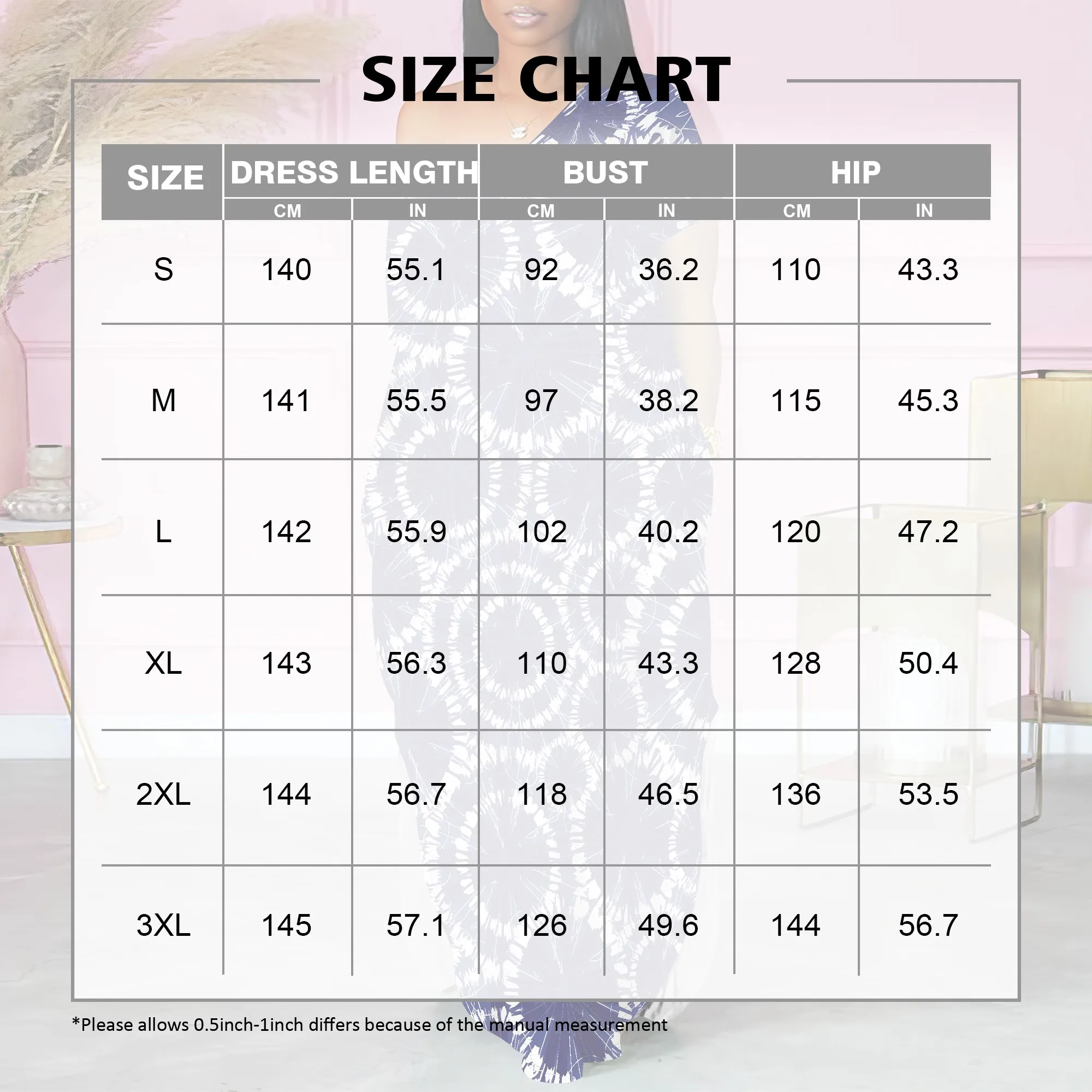 Boho Tie Dye One Shoulder Maxi Dress Summer Casual Loose Long Dress for Women