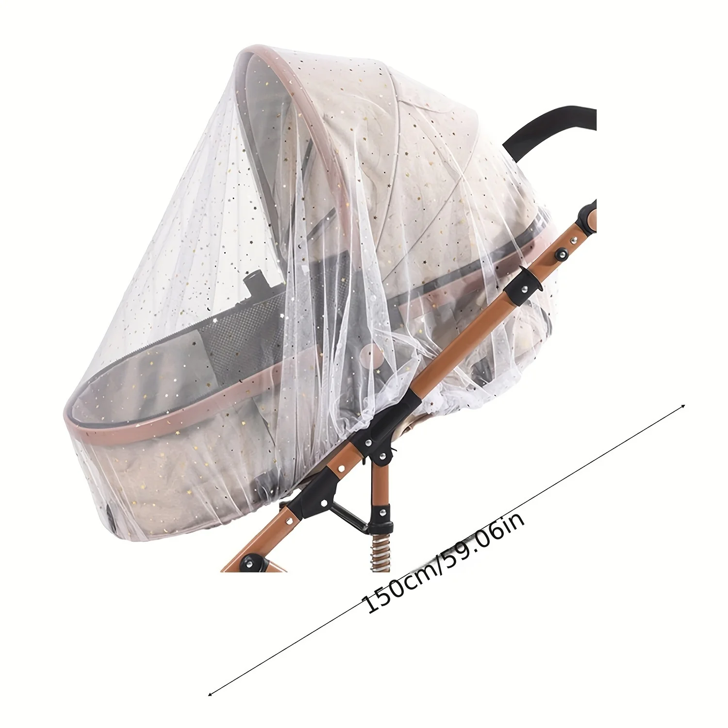 Mosquito Net for Stroller | Universal Baby Bug Net for Strollers, Car Seats, Bassinets, Cradles, Mini Cribs, Breathable & Foldab