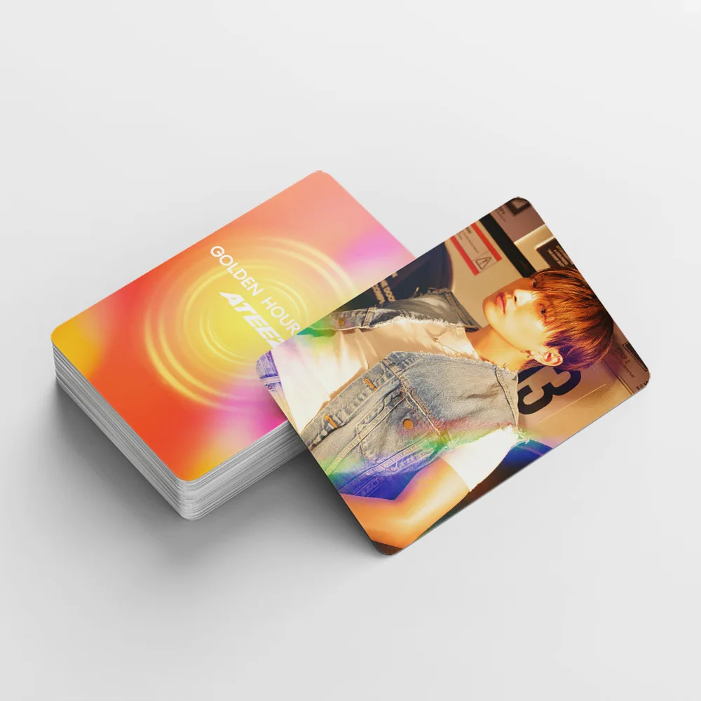 124Pcs Kpop ATEEZ Lomo Cards Photocards Photo Print Card SEONGHWA YUNHO YEOSANG SAN Fans Gift
