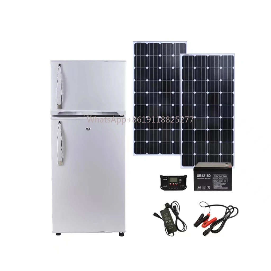 168L solar fridge DC Power 12V 24V RV Camper Van Refrigerator AC 110V-240V Freezer