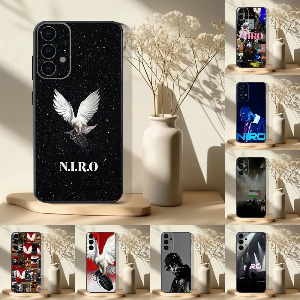 

N-NIRO OX Phone Case For Samsung S 25,24,23,22,30,21,10,9,Ultra,Plus,Lite,FE,4,5G Black Soft Case