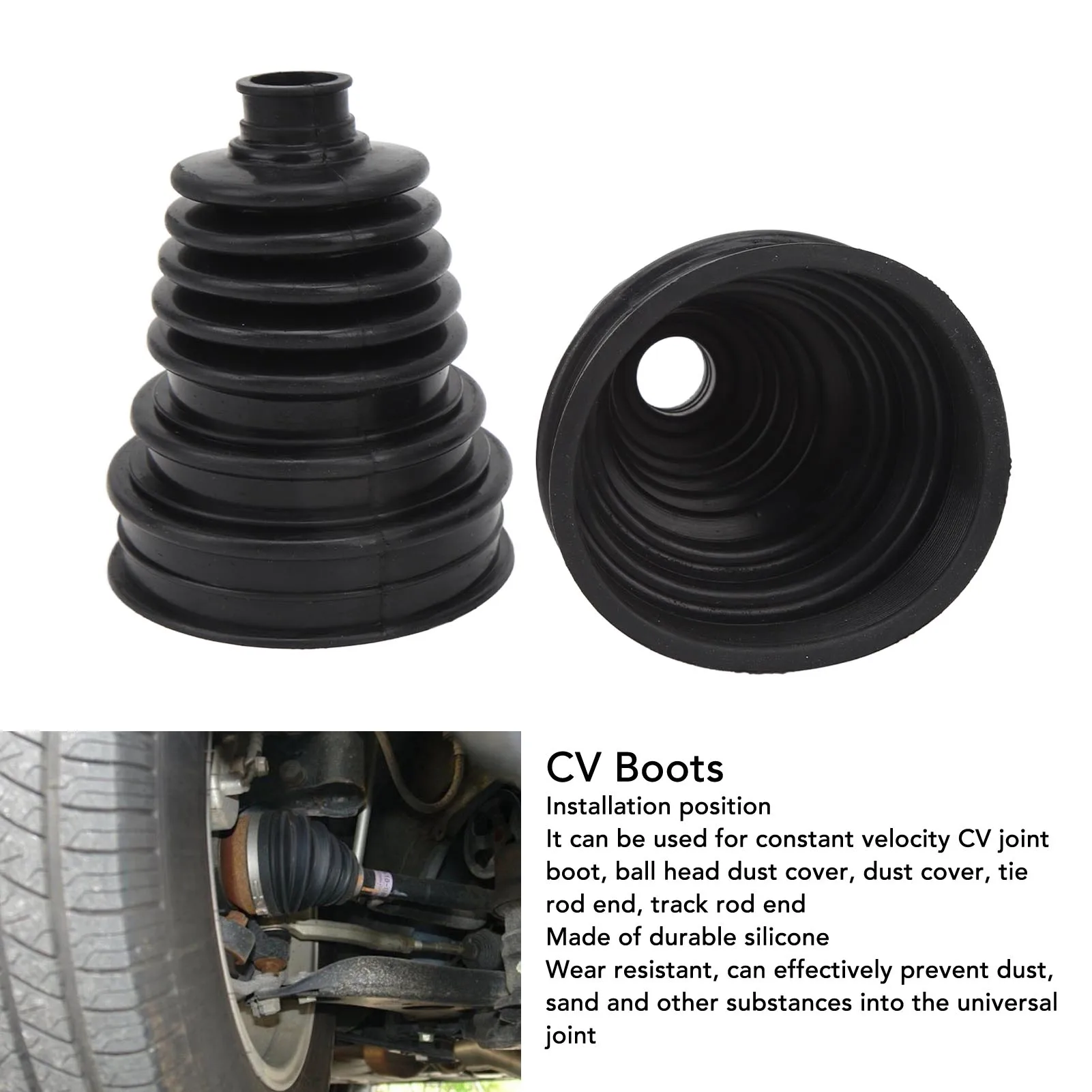 

CV Boots CV Boots Constant Velocity Joint Boot Set Highly Flexible CV Boots for Cars Drive Shaft Joint Boot Cover