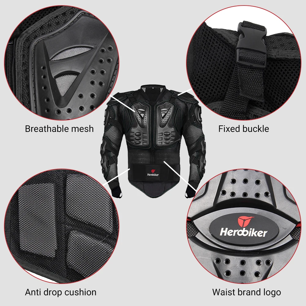 Men Motorcycle Armor Full Body Cross Country Motorbike Riding Racing Equipment Fall Protection Sports Armor Skiing Dirt Bike