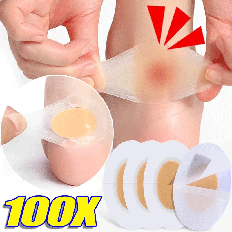 10/100PCS Gel Heel Protectors Silicone Foot Care Shoes Stickers High Heel Patch Liner Adhesive Hydrocolloid Pads Cushions Insert