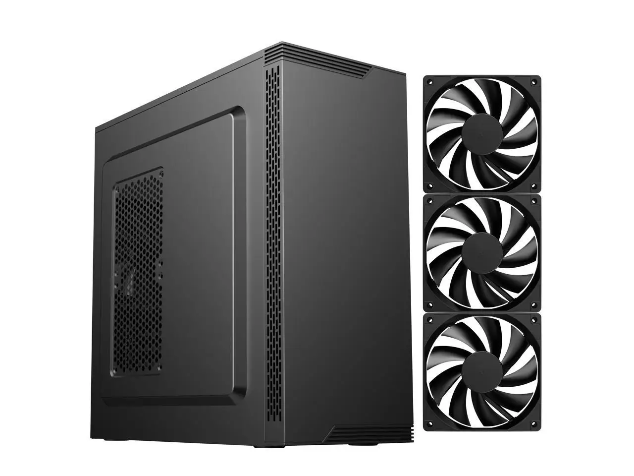 DIYPC DIY-S05-BK Black Cases (Computer Cases - ATX Form)
