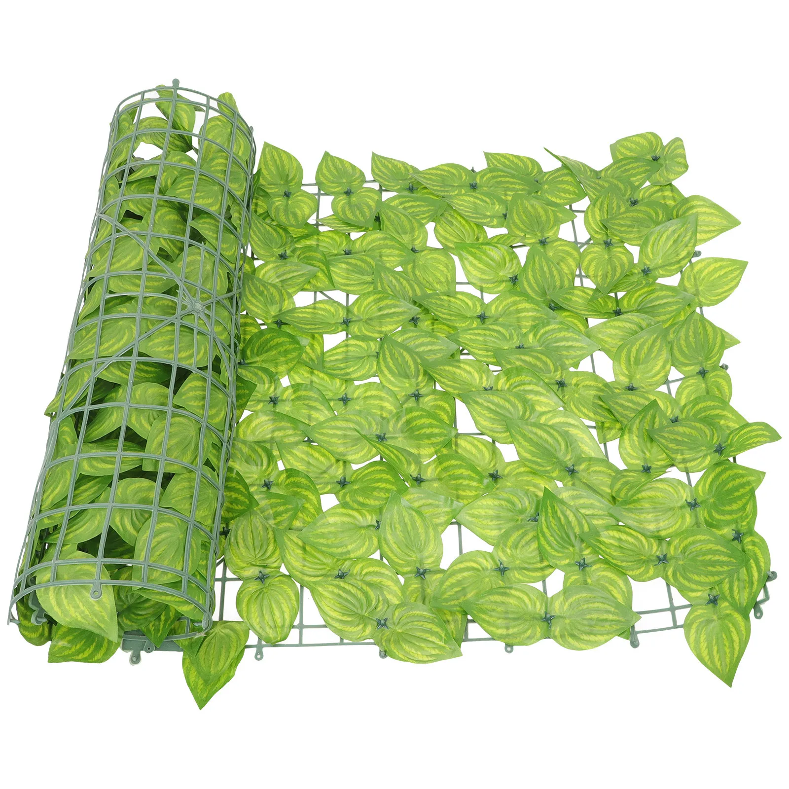 1 مجموعة سياج أوراق خضراء مقلد أوراق اصطناعية جدار نابض بالحياة نبات مقلد جدار ديكور حديقة المنزل في الهواء الطلق #4