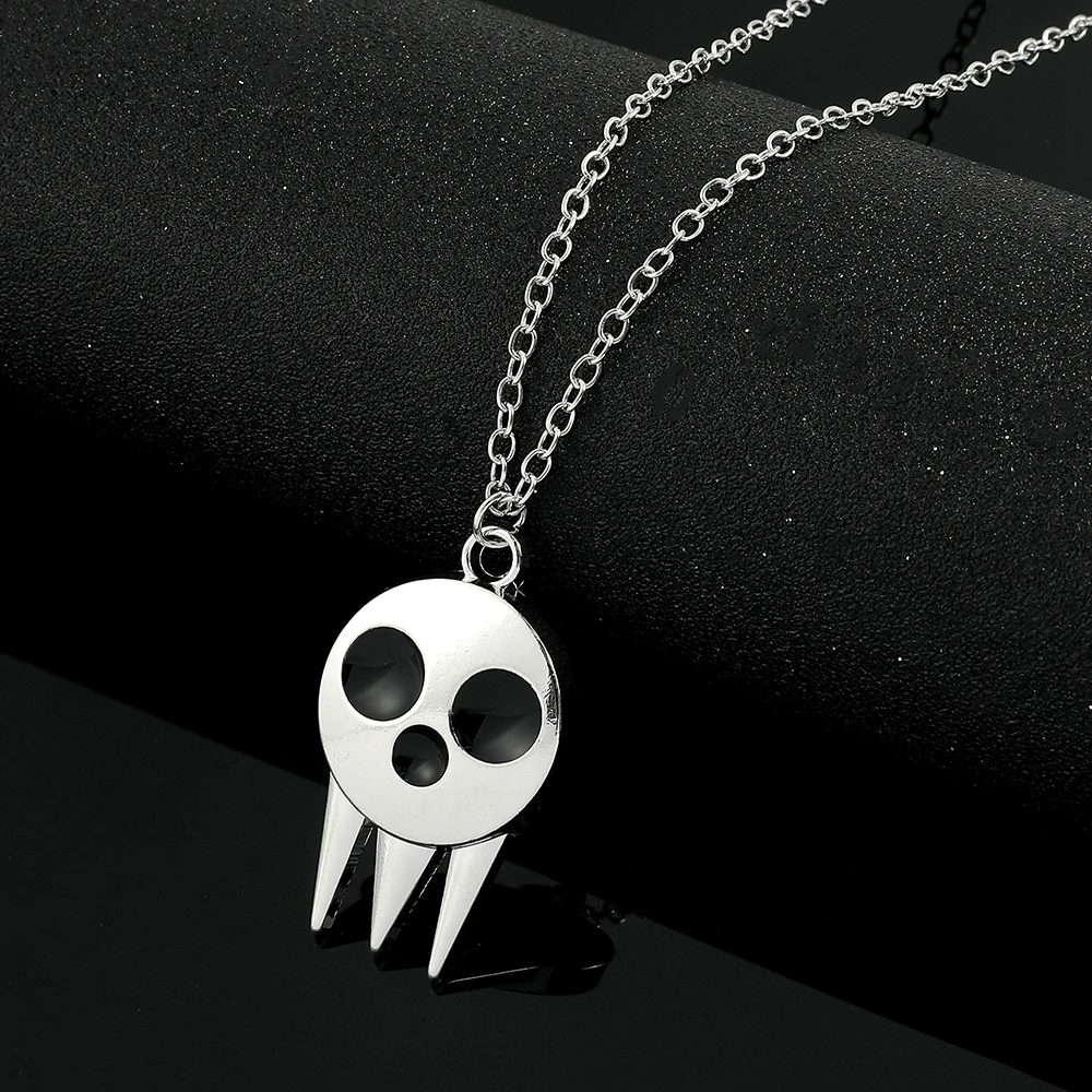 

Death Skull Necklace Punk Horror Comic Peripherals Souvenir Props Jewelry Pendant Gift for Fans Stylish Horror Themed Accessory