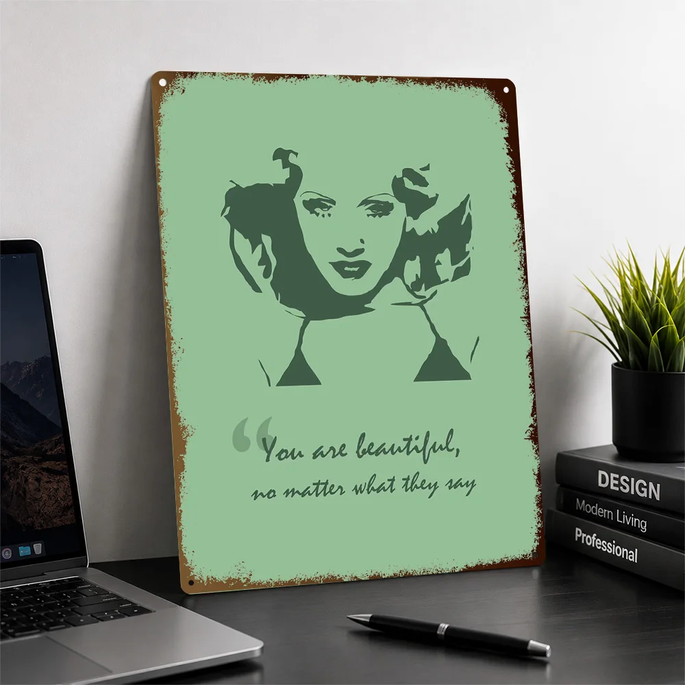 Christina Aguilera Quote Aluminum Poster Customized Metal Sign Leadership Wall Art Belongs In Training Rooms And Reading Nooks
