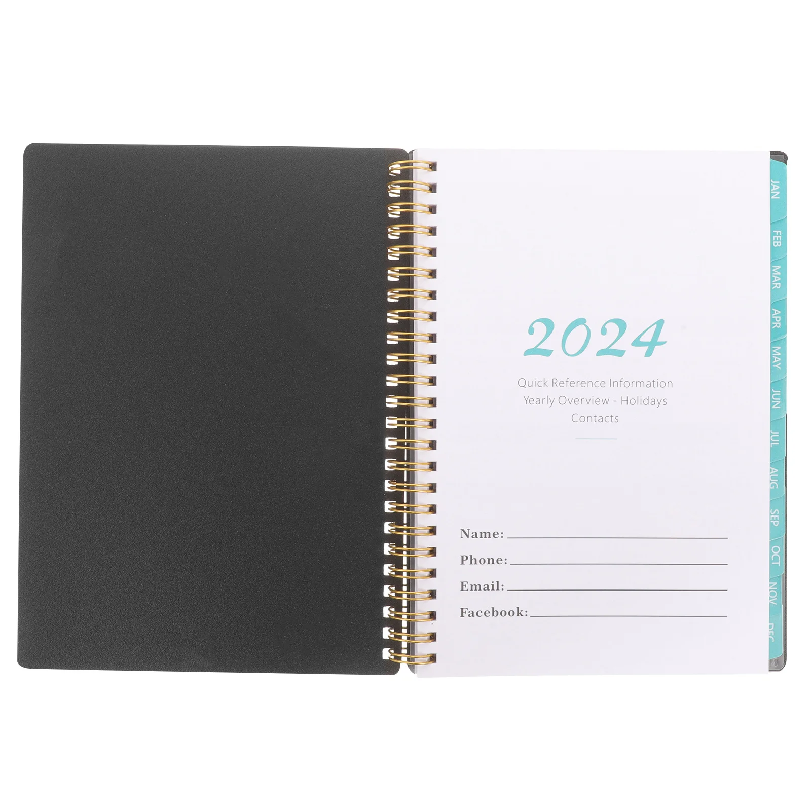 

Portable Coil Planner Book PP Cover Academic Planner Weekly Organizer Office Note Book 2024 Note Books Home Supply
