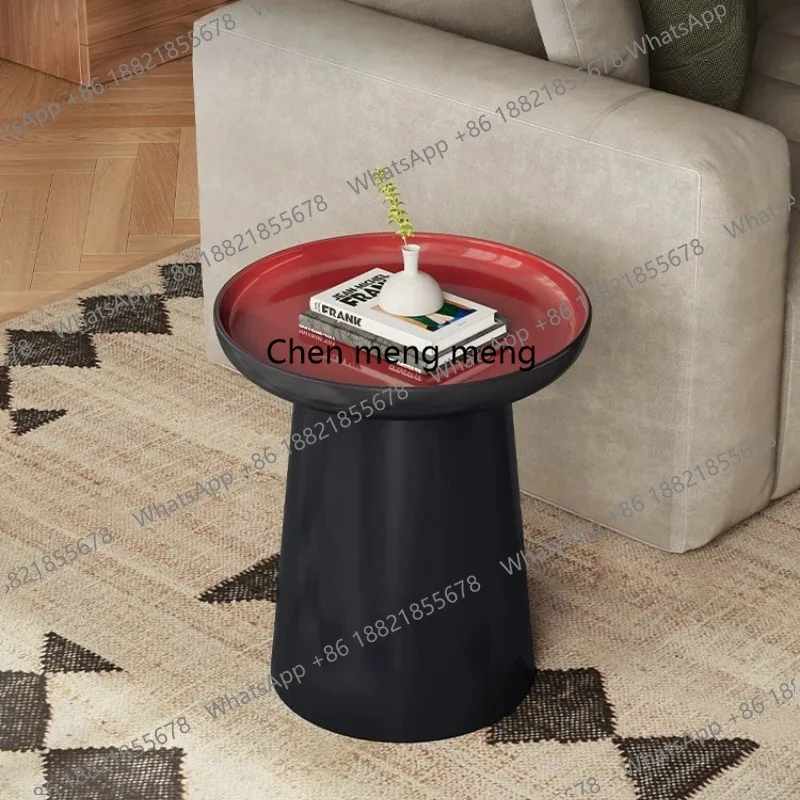 Modern minimalist art side few living room home light luxury creative round sofa side few