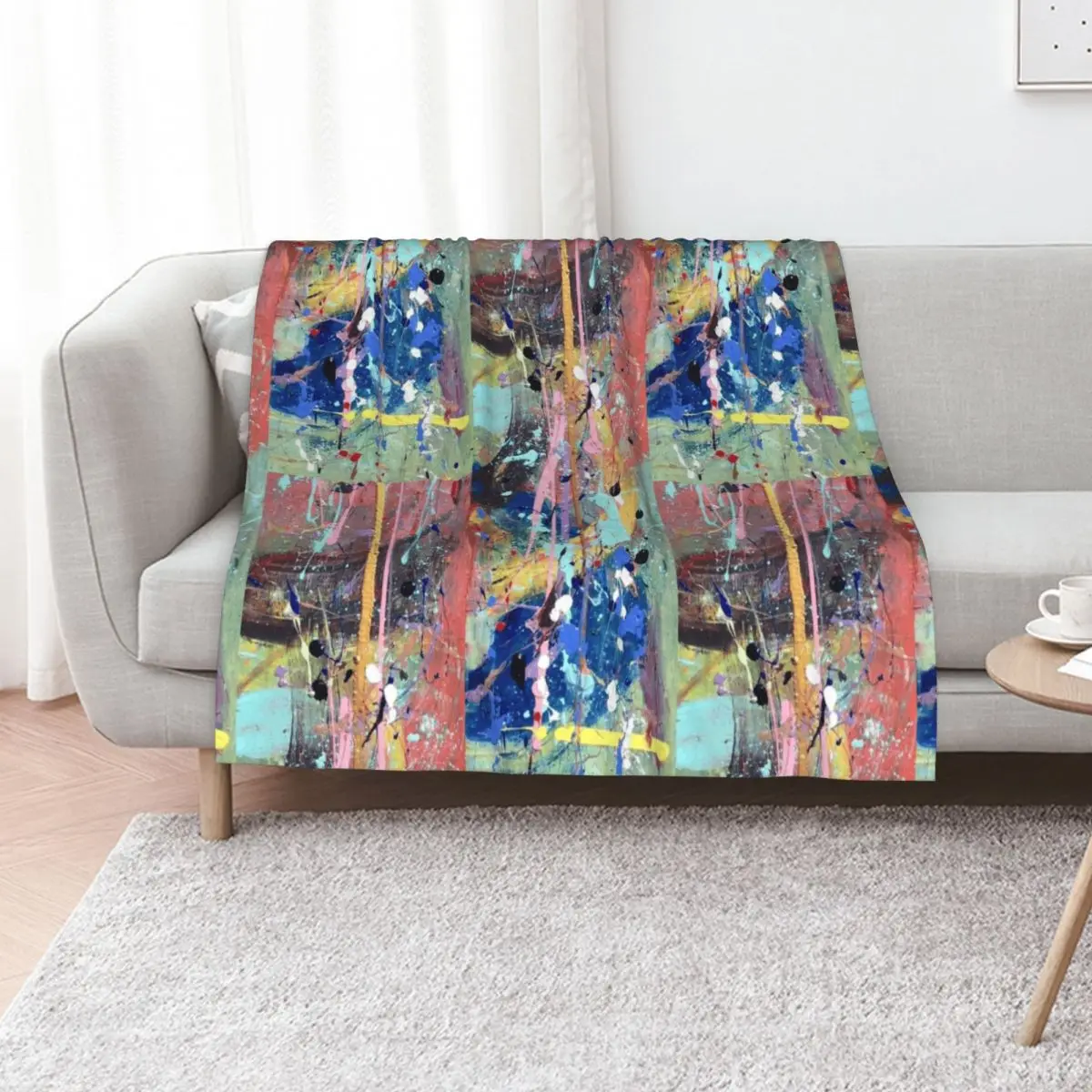 One tree river Throw Blanket anime Hairy Sofa Throw Custom Baby Weighted Blankets