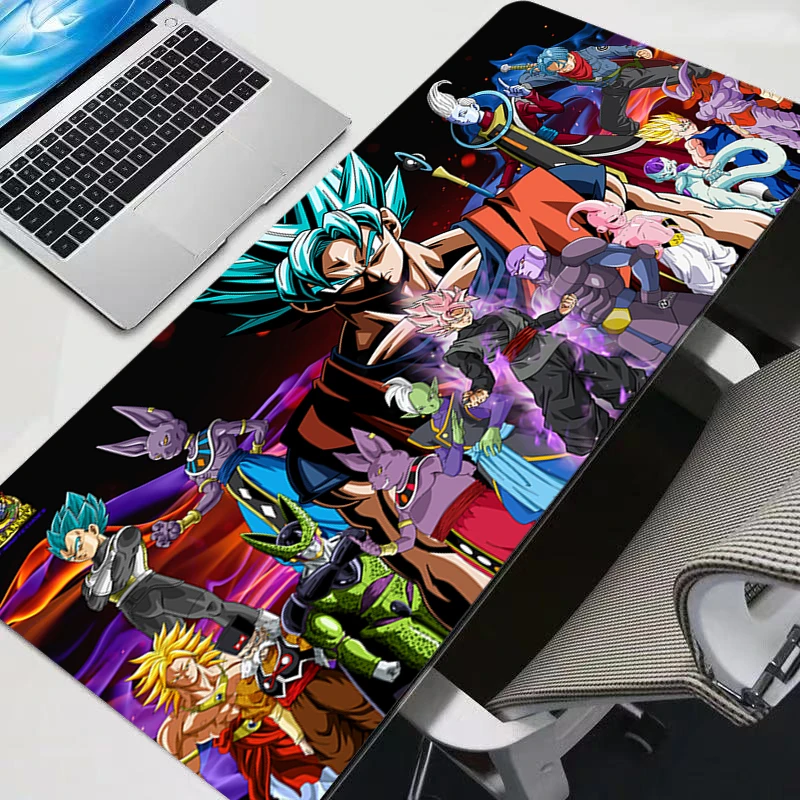 DBZ Tapis de Souris grand Dragon Ball Z Gamer XXL clavier bureau Tapis de Souris Tapis en caoutchouc Tapis Souris jeu Notbook Tapis de Souris