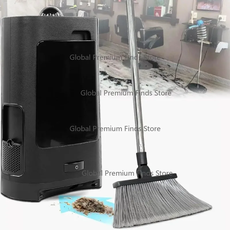 Barbershop Electric Trash Can Hair Dust Bin 2.7L Capacity Hairdressing Salon 1200W Vacuum Cleaner Sm-art Sensor for Hair Salon