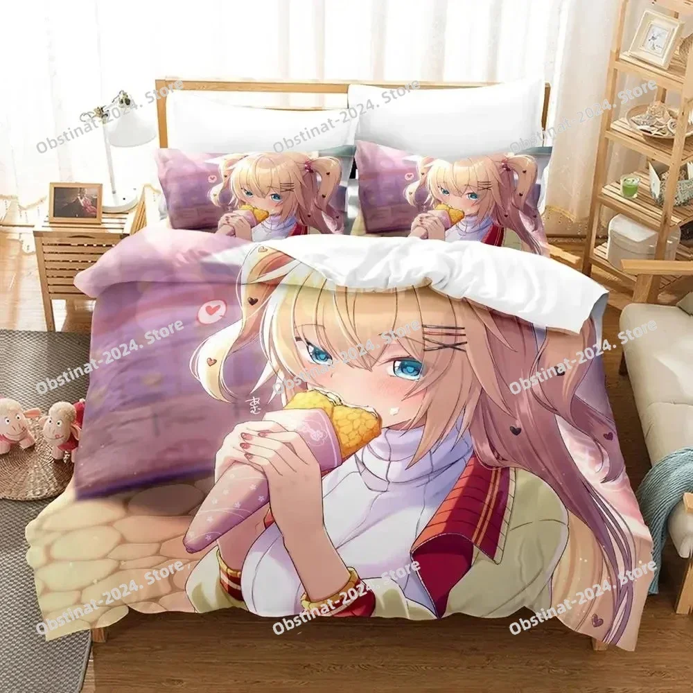 

Anime Akai Haato Bedding Set Printed Comforter Quilt Bed Cover Duvet Cover Pillow Case 3 Pieces Sets Kids Adult Size Linen Sheet