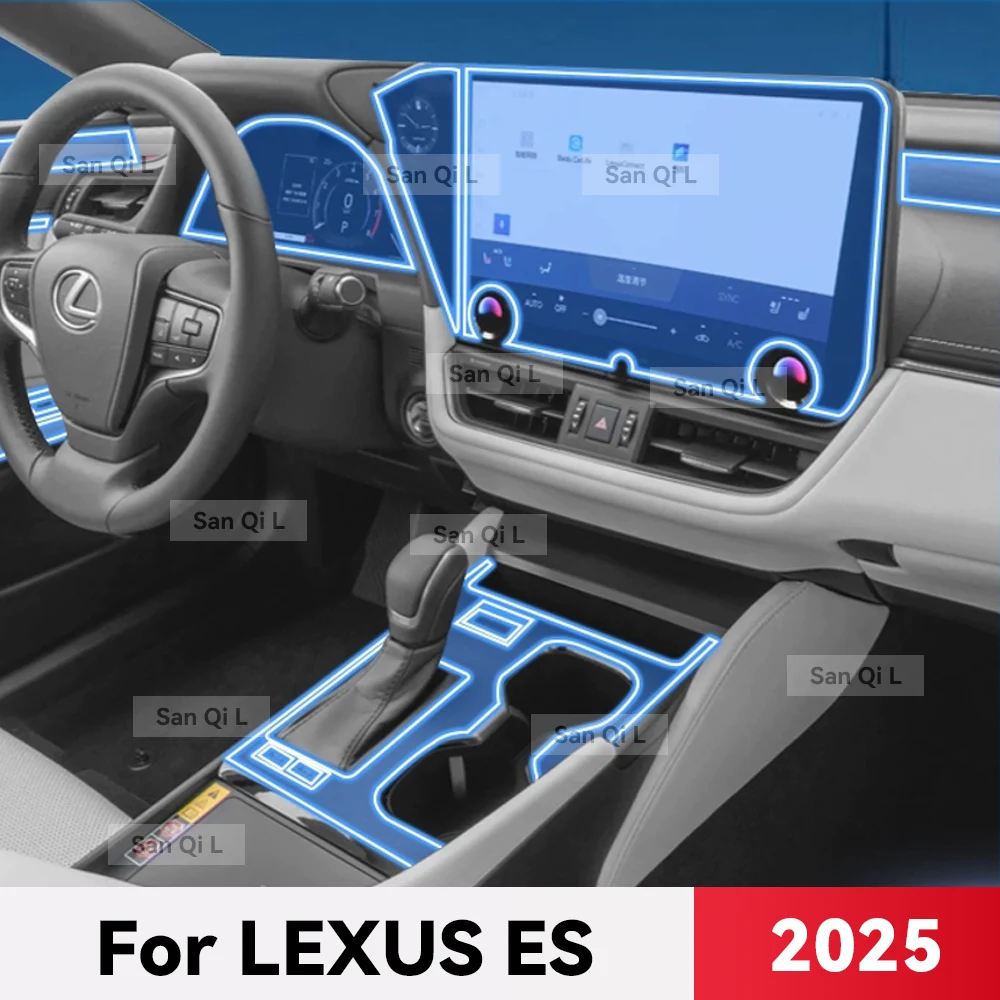 

Прозрачный ТПУ для LEXUS ES 2025, центральная консоль автомобиля, медиа-приборная панель, навигация, защита от царапин, внутренняя пленка