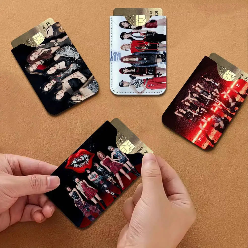 Popular Kpop Group B-Baby M-Monster Leather Mini Wallet for Men, Thin Pocket Credit Card Separate ID & Bus Card