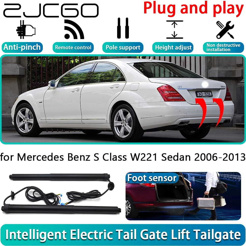 

ZJCGO for Mercedes Benz S Class W221 Sedan 2006-2013 Car Electric Powered Tailgate Power Liftgate Automatic Tailgate System