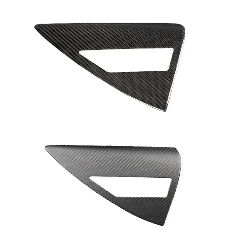 Charging Protect Shell Taillight Decor For Tesla Model 3/Y/3+ Highland Charging Cover Protection Cover 100% Real Carbon Fiber