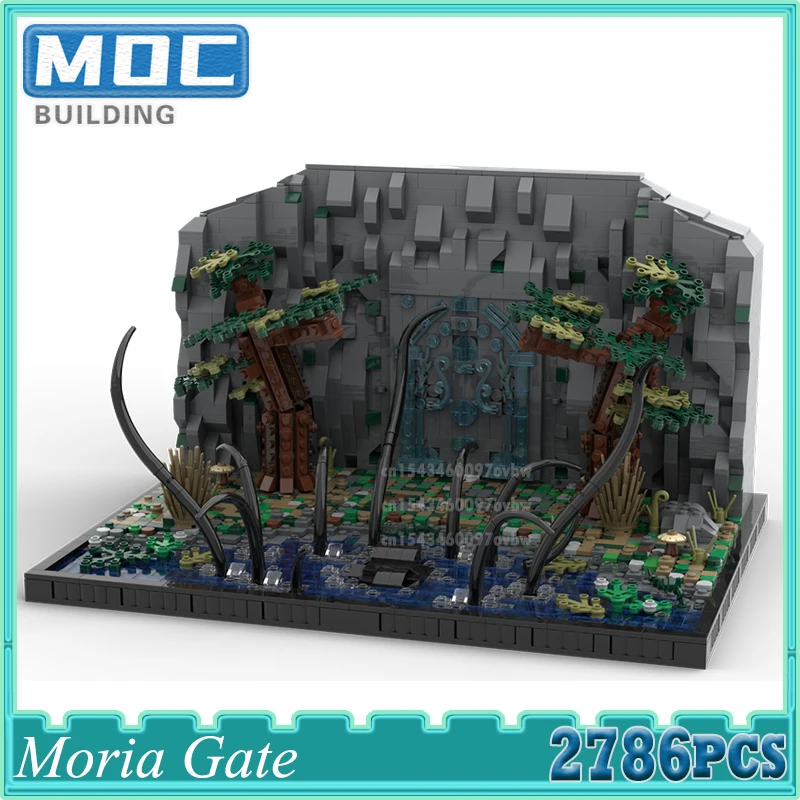 

The Rings Movie Moc Building Blocks Moriay Gate Moc Idea Model Bricks DIY Assembly Sets Collection Toys Xmas Gift