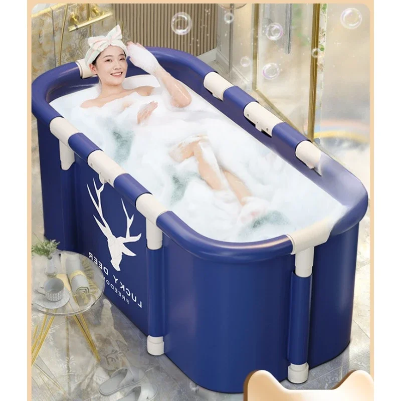 

Portable Folding Bathtub Large Plastic Bathtub Bath Bucket Insulation Bathing Bath Tub for Adult Children Swimming Pool