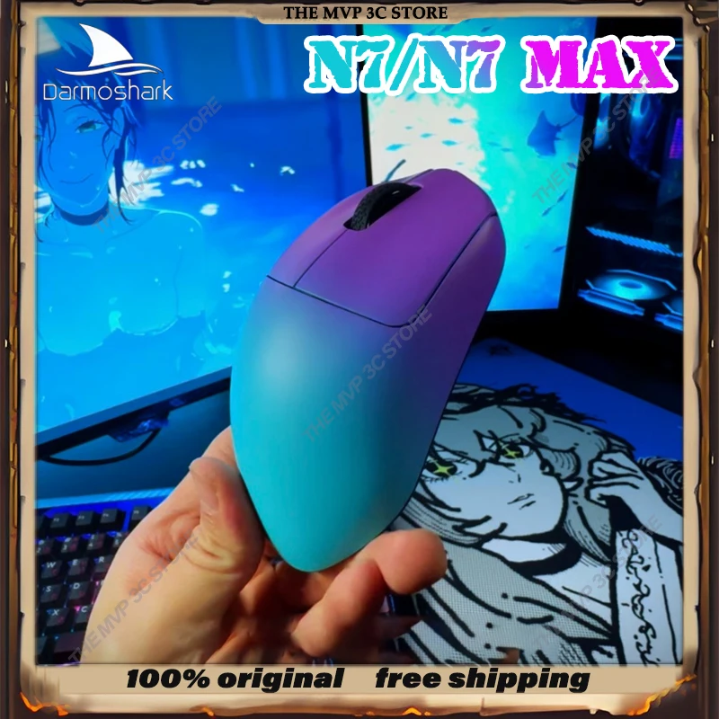 

Big Sales Darmoshark N7 MAX Customized Wireless Gaming Mouse Ergonomic Design 50g Lightweight Pixart3950 8000Hz Mouse PC Gift
