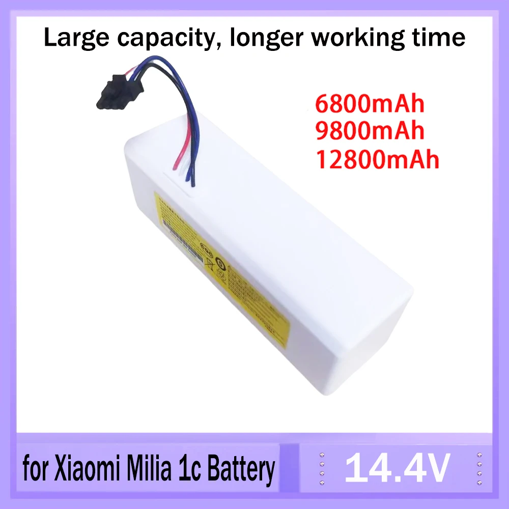 

FOR Xiaomi 1C P1904-4S1P-MM robot vacuum cleaner sweeping 14.4V12800mAh large capacity low discharge rechargeable battery