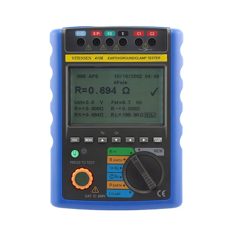 

2025 hot sale YITENSEN 4108 Professional Auto Range Digital Earth Resistance Tester
