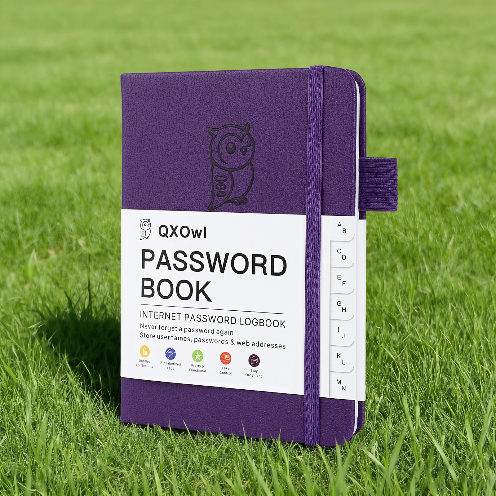 Password Book with Alphabetical Tabs. Hardcover Password Keeper Notebook for Seniors, Internet Password Logbook Journal, Address