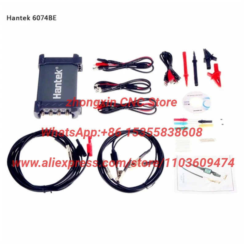 Hantek 6074BE (Kit I) Standard Equipped Over 80 Types of Automotive Measurement Function USB2.0 4 Isolated Channels Oscilloscope