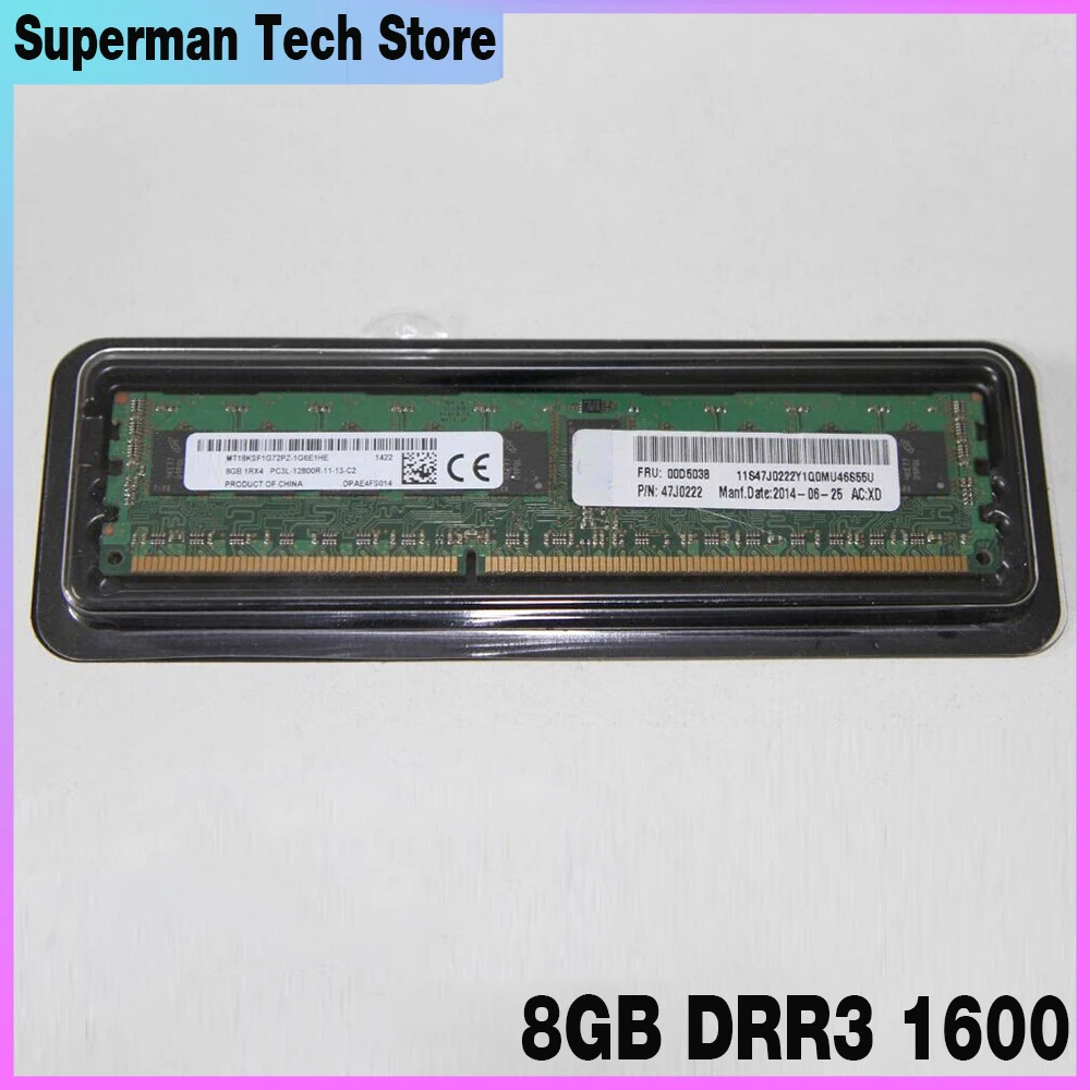 

For IBM RAM X3650 M4 ECC REG 1RX4 00D5036 27J0222 00D5038 47J0222 Server Memory High Quality Fast Ship 8GB PC3L-12800 DRR3 1600