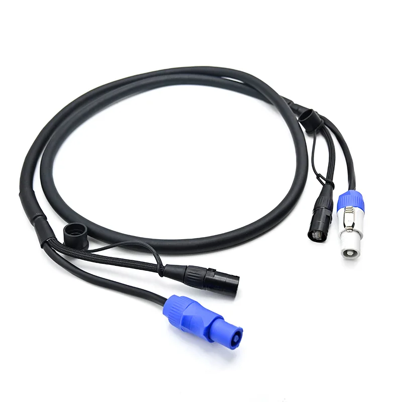 

Professional Ethercon Powercon Combo Cable 1m 2m 3m 5m Lighting Ethernet AC Power Combine Compatible Line for Mobile Light
