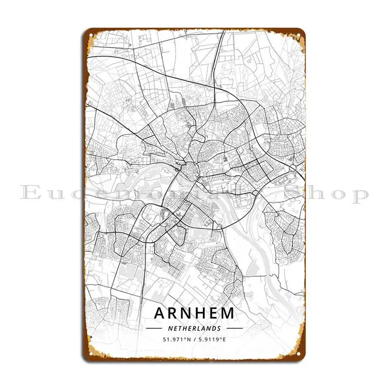 Arnhem Netherlands Metal Plaque Customize Living Room Cinema Home Mural Tin Sign Poster