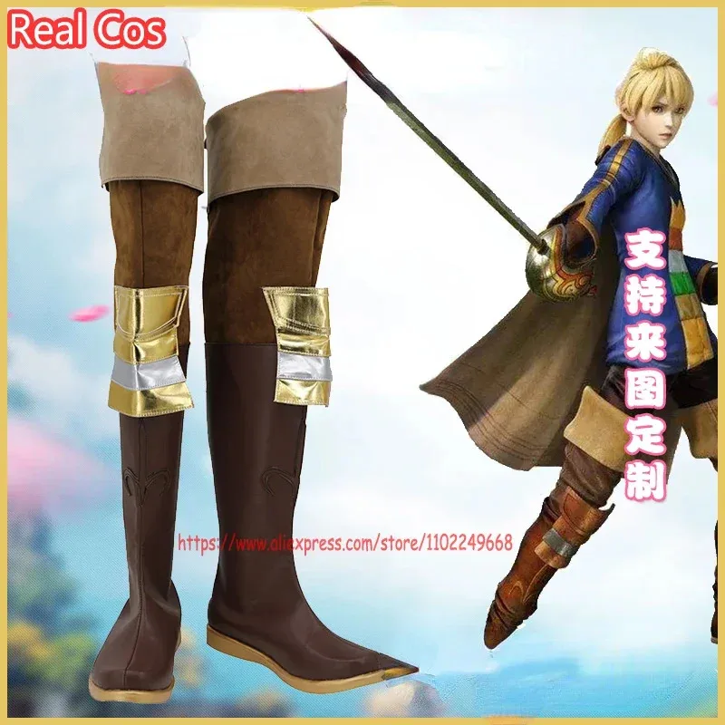 

RealCos Final Fantasy Ramza Beoulve Cosplay Shoes Boots Halloween Cosplay Costume Accessory