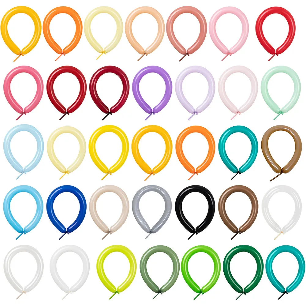 

100PCS Strip Magic Balloon Mixed Color Latex Modeling Woven Garland DIY Birthday Wedding Christmas Party Decorations