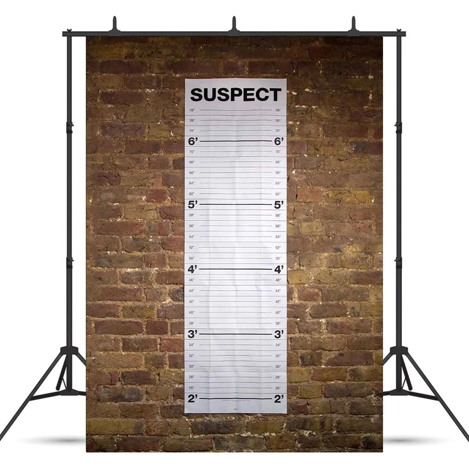 Prison Mugshot Detective Wanted Theme Background Police Height Diagrams Accurate Measurements Poster Party Night Birthday Decor